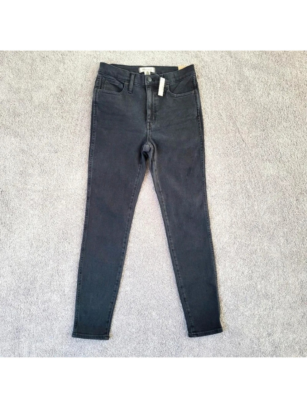 Madewell 10" High Rise Skinny Jeans 28 Womens Black Brand New With Tags MA977